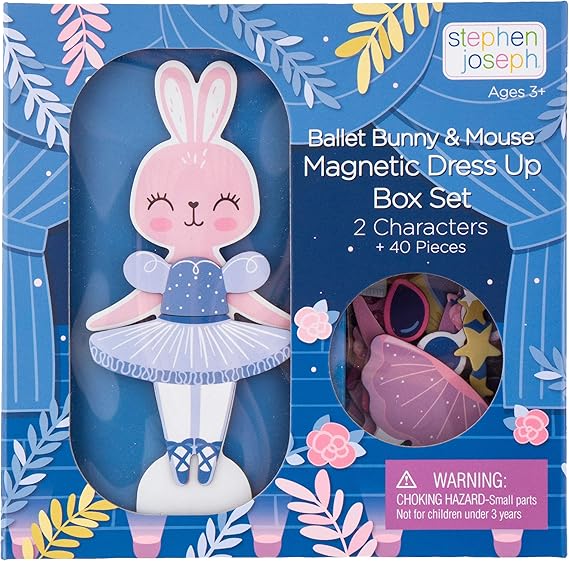 Stephen Joseph Magnetic Dress UP Doll Bunny and Mouse