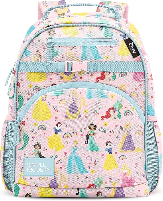 Simple Modern Disney Princess Kids Backpack for School, Girls, Boys | 12L