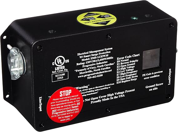 Progressive International Progressive Industries EMS-LCHW30 Hardwired RV Surge and Electrical Protector - 30 Amp
