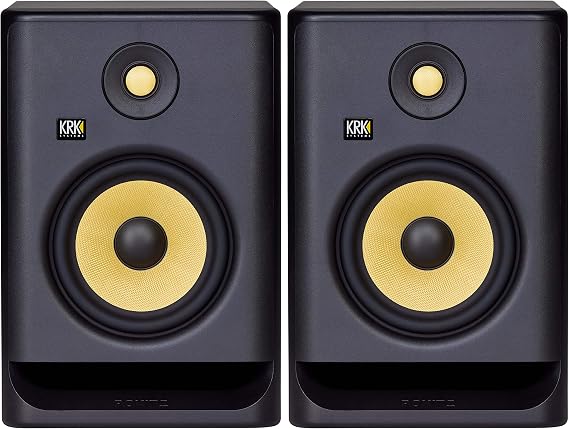 KRK Rokit 7 G4 Studio Monitor Speaker Bundle - Pair, Black