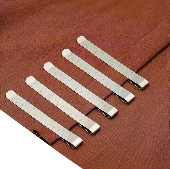 20 PCS Large Sewing Clips, Sewing Clips for Fabric and Quilting, Hemming Clips Quilting Clips for Binding with Inch Scale