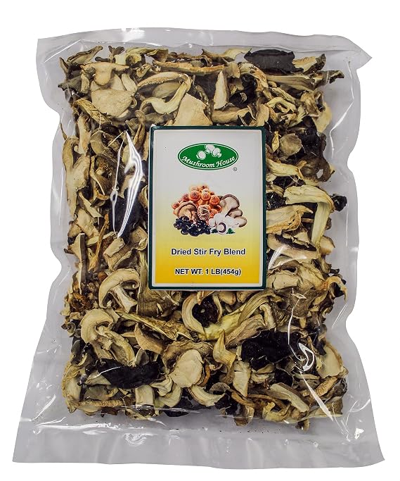Mushroom House Dried Mushroom, Stir Fry Blend, 1-Pound