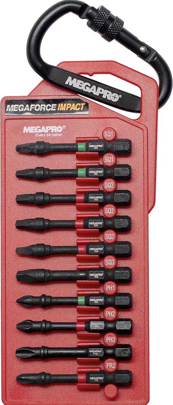Megapro 9BP-I-10B 2" Impact Assorted Bits