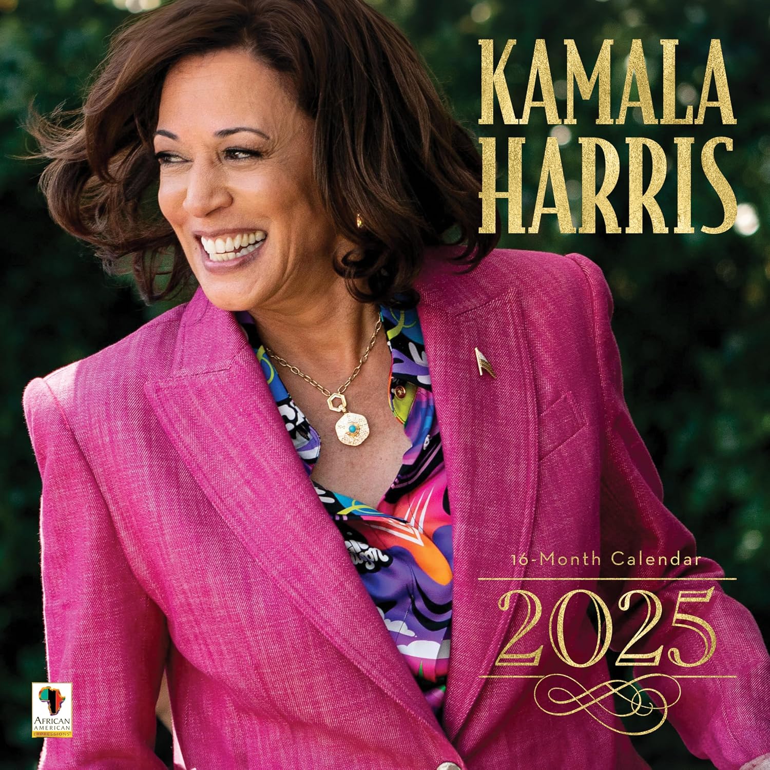 African American Expressions 2025 Wall Calendars - Monthly Calendars Celebrating Black Culture & History - 12x12 Hanging Calendar - 16 Months - Kamala Harris