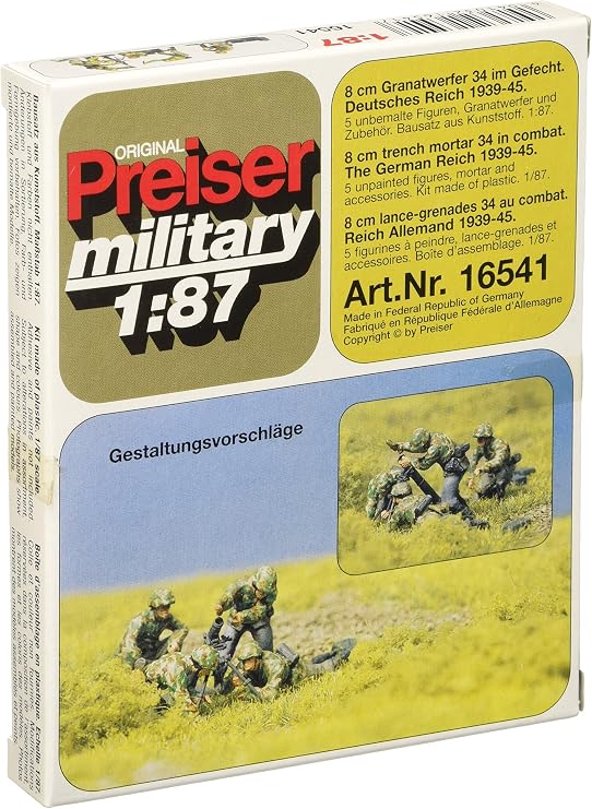 Preiser 16541 Mortar Crew Attacking by Preiser