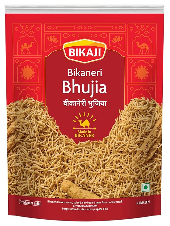 Bikaji Bikaneri Bhujia 1kg Spicy Indian Namkeen Sev Snack