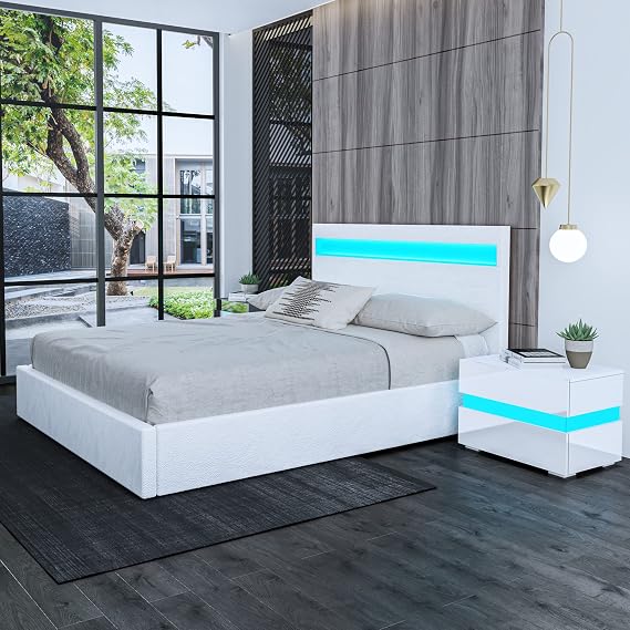 Ottoman Bed, King Size Upholstered Bed Frame 5ft Ottoman Storage Bed