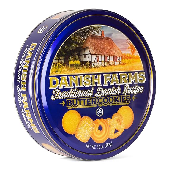 32 Oz Danish Farms Butter Cookies