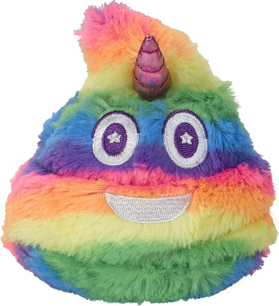 Unicorn Poop Farting Plush Toy - Makes 7 Funny Fart Sounds Simply Squeeze Unipoop to Activate & Hear it Fart - Fun Dog Toy - Perfect Rainbow Toy for a Unicorn Party - Measures a Cute 4 x 4.5