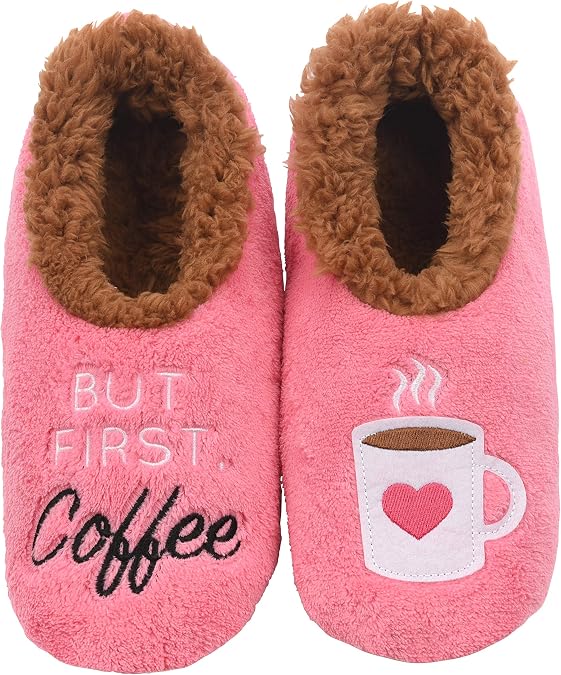 Snoozies Coffee Slipper Socks for Women