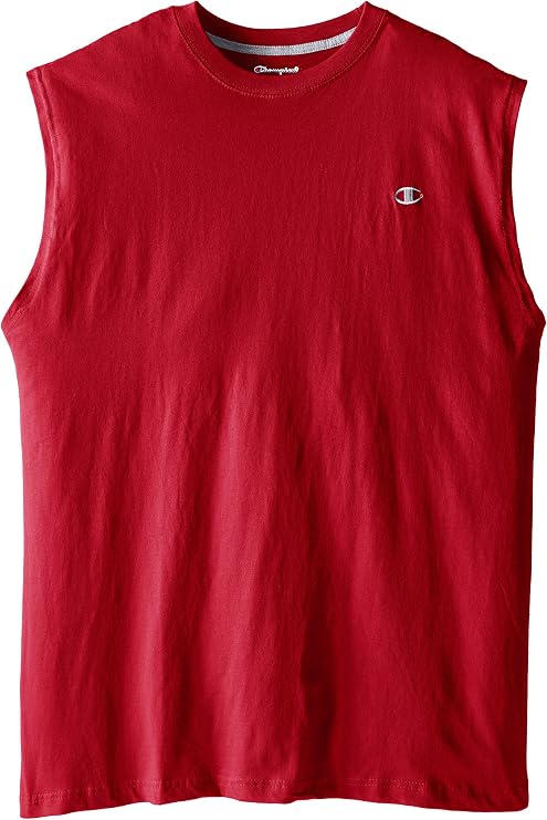 Champion Men's Big-Tall Jersey Muscle T-Shirt to Champion Men's Big and Tall Sleeveless Muscle T Shirt