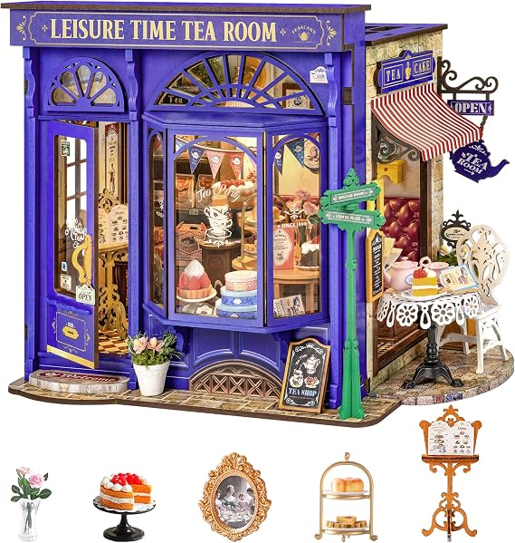 Rolife DIY Miniature House Kit for Adults - Leisure Tea Time