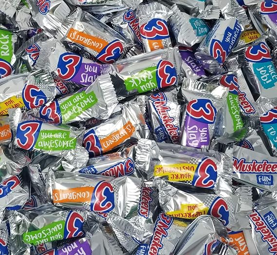 3 Musketeers Fun Size Candy Bars - 3 lb.