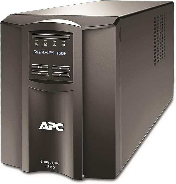 APC 1500VA Smart UPS with SmartConnect and Network Card, SMT1500CNC, Sinewave UPS Battery Backup, 120V, Line Interactive Uninterruptible Power Supply