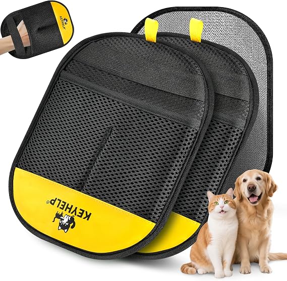 2Pcs Pet Hair Removal Glove for Dogs & Cats, Electrostatic Pet Hair Glove