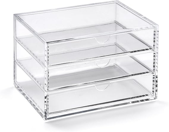 OSCO Clear Acrylic Three-Drawer Chest