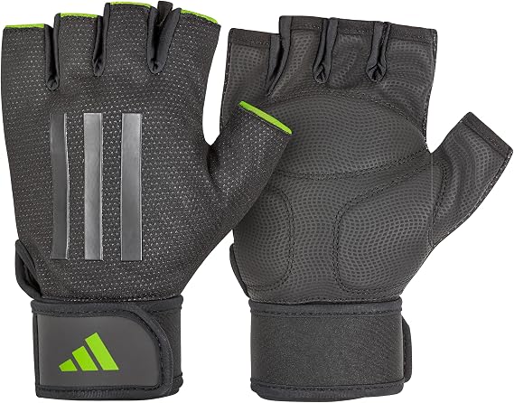 Adidas Elite Training & Weightlifting Gloves, Fingerless Workout Gloves