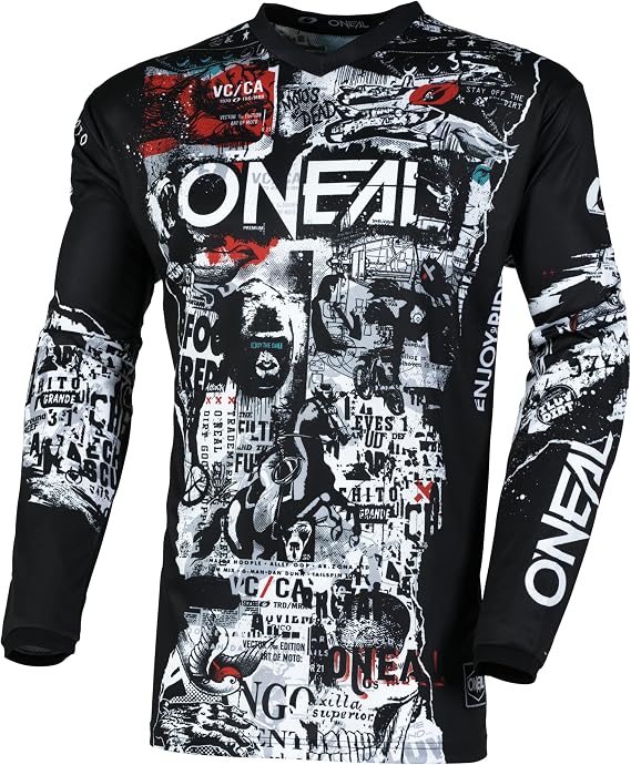 O'NEAL Element Attack Youth Jersey Black/White X-Small