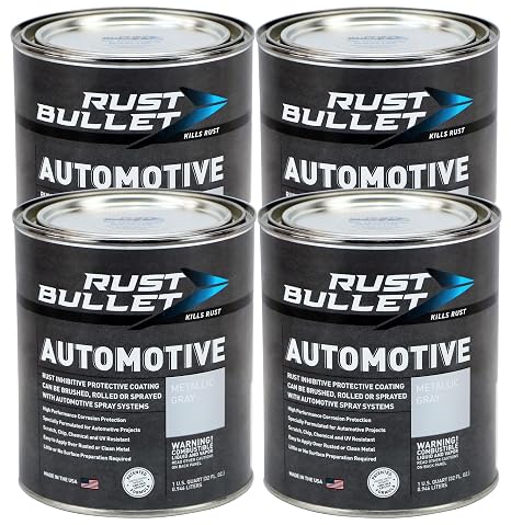 Automotive - Rust Encapsulator, Paint over Rust - Metallic Gray, 6Qt