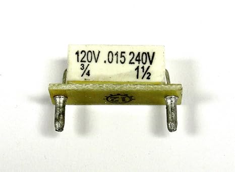 KB ELECTRONICS 9842 .75HP at 90VDC, Plug-in Type, 015OHM, 1.5HP at 180VDC, Horsepower Resistor