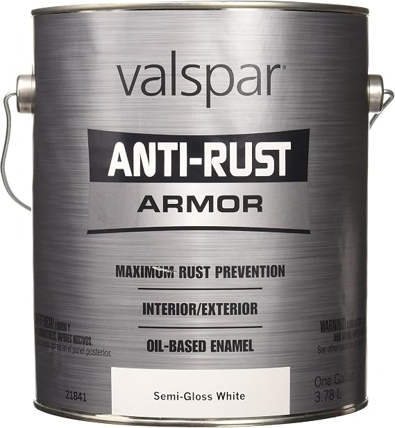 Valspar 21841G Semi-Gloss White Enamel - 1 Gallon