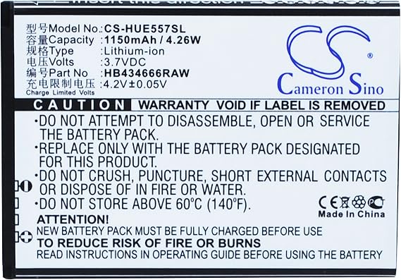 Replacement Battery for E5573, E5573S, E5573s-32, E5573s-320, E5573s-606, E5573s-806, E5573s-852, E5573s-853, E5573s-856, E5575, E5575S, E5577, E5577 4G, E5577Cs-321, E5577Cs-603, E5776S-601
