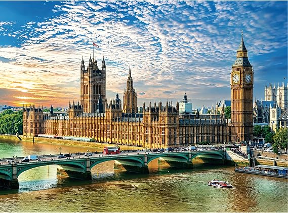 1000 Piece Jigsaw Puzzle for Adults, Impossible Puzzle Big Ben in London