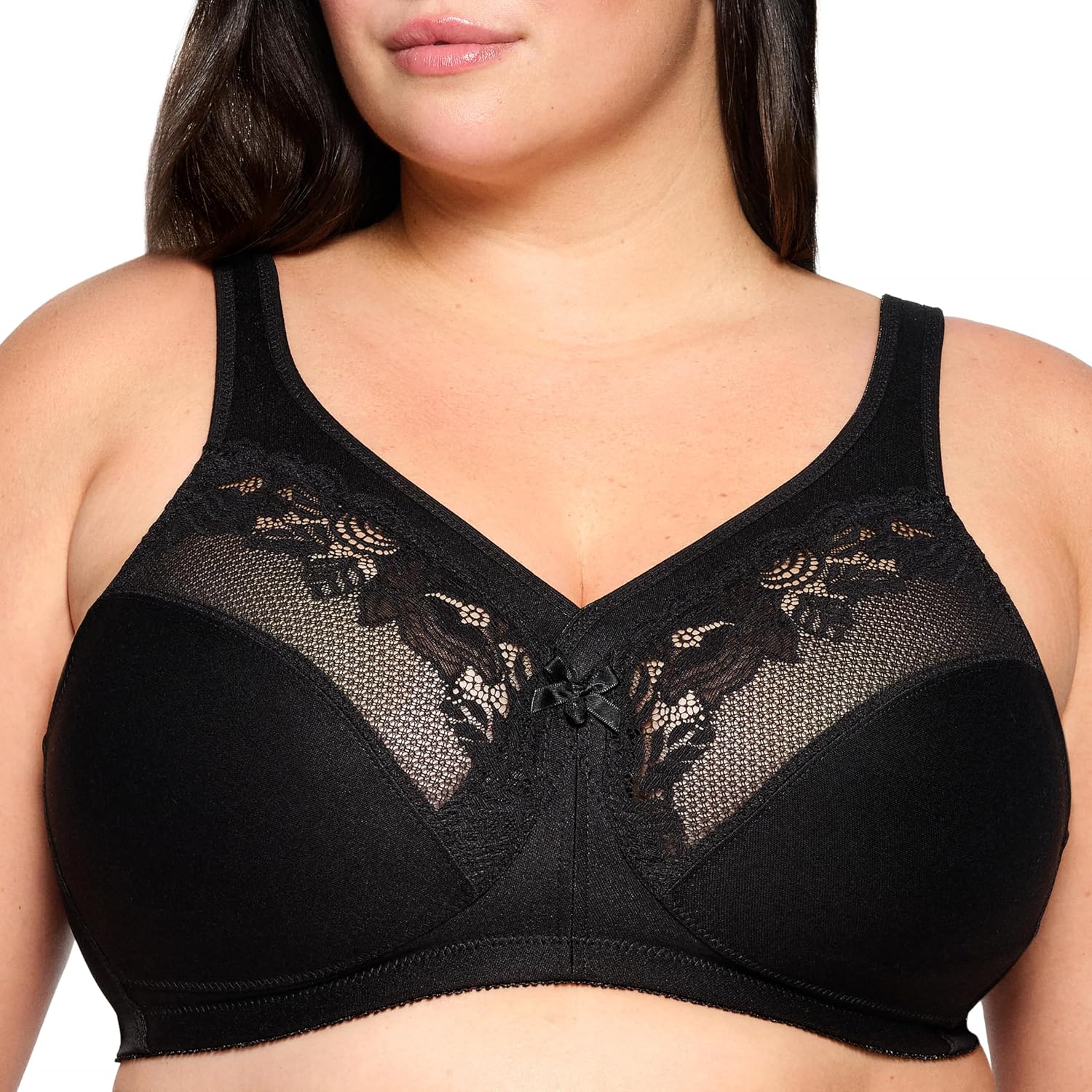 Glamorise Women's Full Figure MagicLift Wirefree Minimizer Support Bra #1003