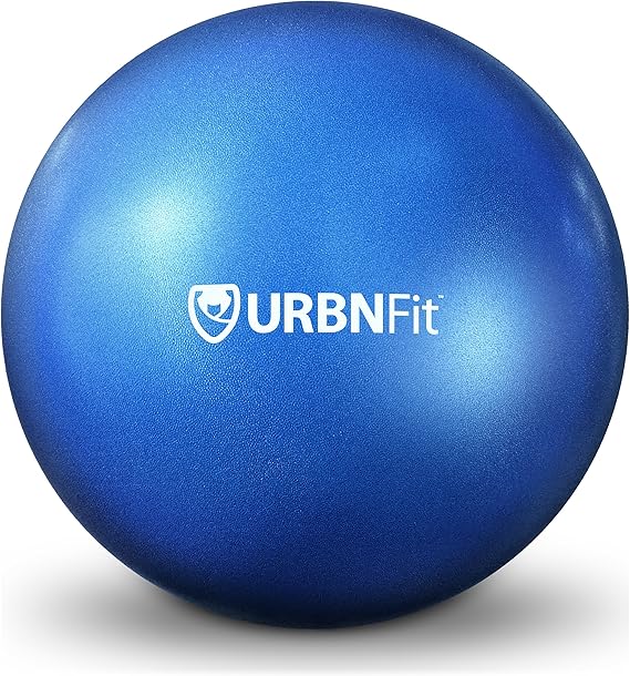 URBNFit Mini Exercise Ball 9 Small Pilates & Yoga Stability Ball for Core Strength, Balance, Pregnancy & Physical Therapy Anti-Burst Swiss Ball w/Quick Pump Home, Office, Gym