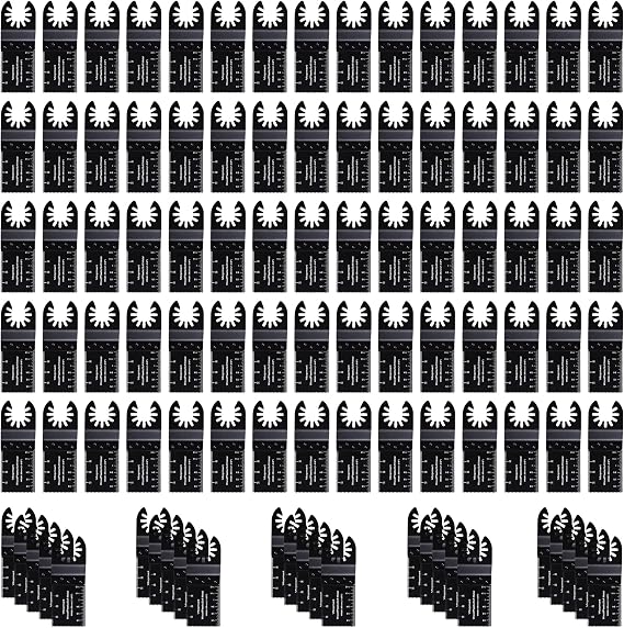 Vtopmart 50 Pcs Multi Tool Blades for Wood & Metal, Multitool Set
