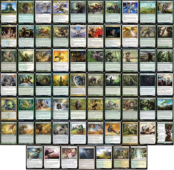 Green White Ramp/Draw/Huge Creature EDH Deck - Custom Built - Elite - MTG - Commander - 100 Card