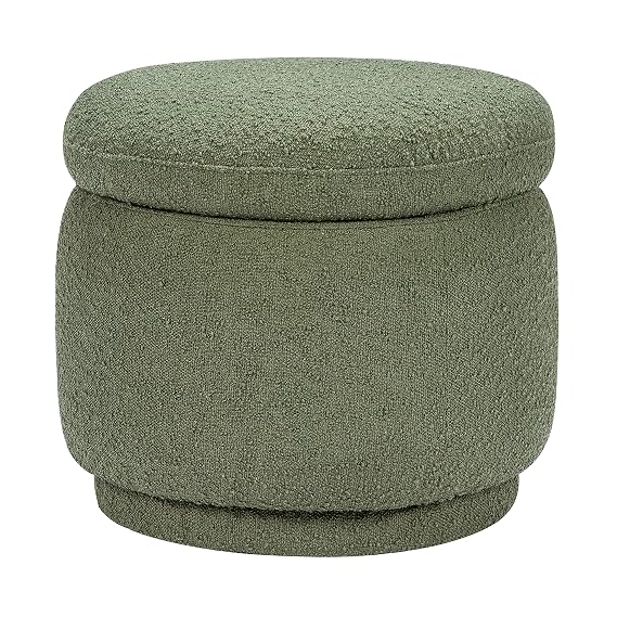 Babyletto Enoki Storage Ottoman in Olive Boucle