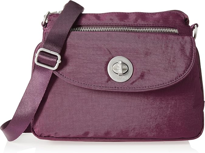 Baggallini Calais Crossbody Bag for Women - RFID Wallet Phone Pocket Adjustable Shoulder Strap-Water-Resistant Travel Bag