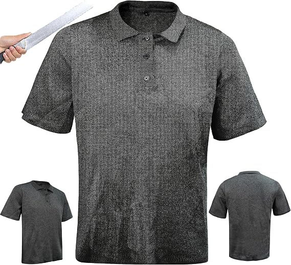 Cut-Proof and Stab-Proof Clothing, Level 5 Protective T-Shirt, Stab Vests for Security, Stab Proof Vest, Tactical Protective Jacket, Used to Protect Personal Safety grey-2XL