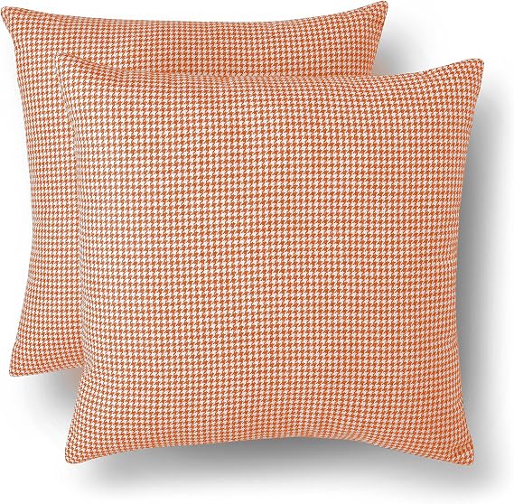 Threshold Decorative Pillows Set, Throw Cushions, Coral/Persimmon