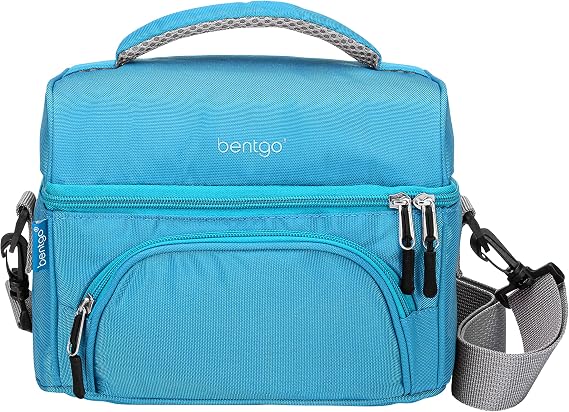 Bentgo Deluxe Insulated Lunch Bag with Adjustable Strap & Outer Pocket